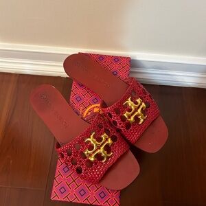 Red Tory Burch Sandals
